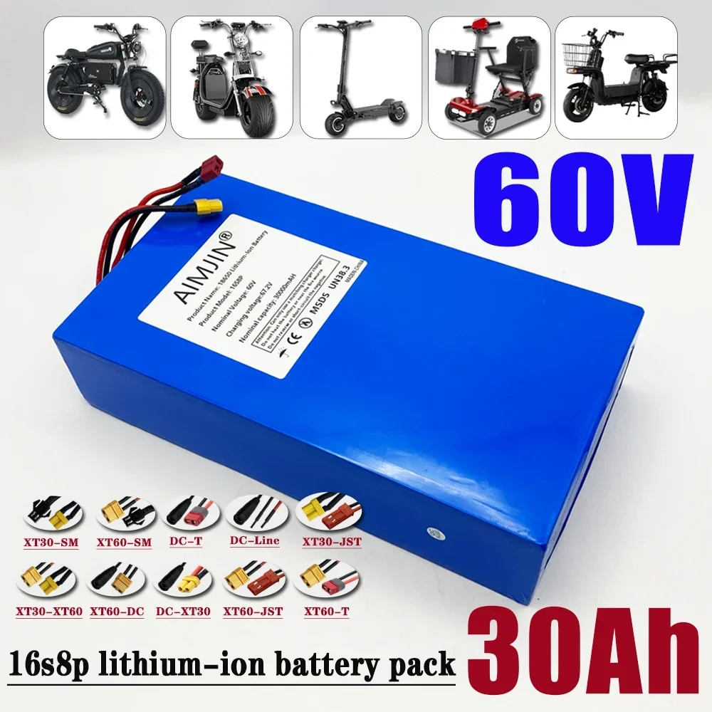 1000-3000W krachtige 60V 30Ah  - 60V 30Ah Electric Scooter Battery recensie en prijs
