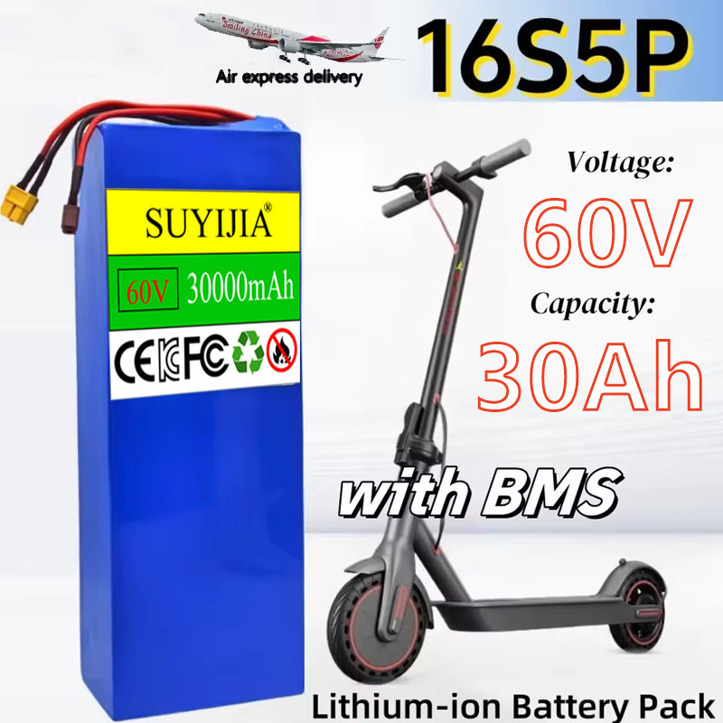 16S5P 60V 30000mAh Batterij 18 - 60V 30Ah Electric Scooter Battery recensie en prijs